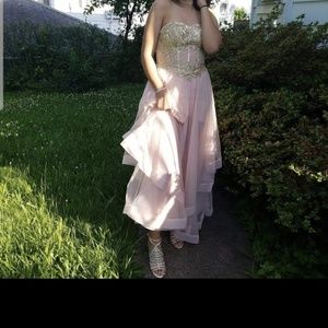 Beautiful asymmetrical pink dress